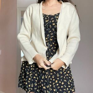 💛Zara Cream Oversized Cardigan Button Down Super Soft